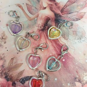 Pienet Sydän-avaimenperät/ laukkukorut, 3 kpl