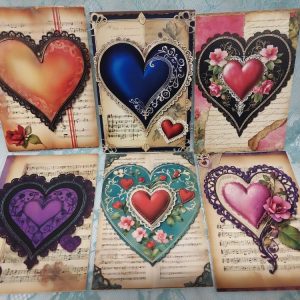 Upeat Sydänkortit, 6 kpl