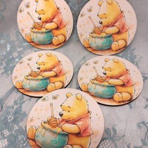 Suloiset Nalle Puh -aluset, 4 kpl