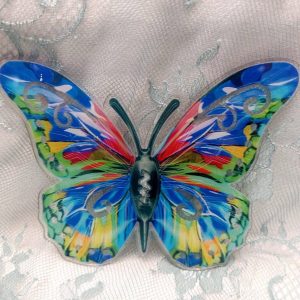 Kaunis Ikkunaperhonen, sini-vihreä-sävyinen