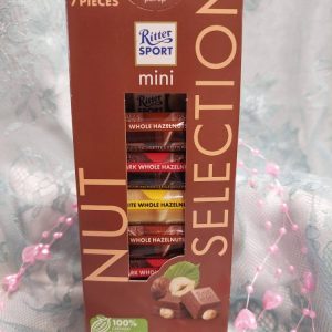 Ritter Sport Selection, Suklaapalat pähkinöillä, lajitelma, 7 kpl, 116 g