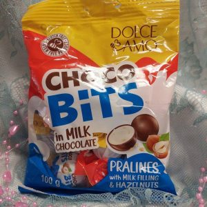 Dolce Amo -Hasselpähkinä-maitosuklaakonvehdit, 100 g