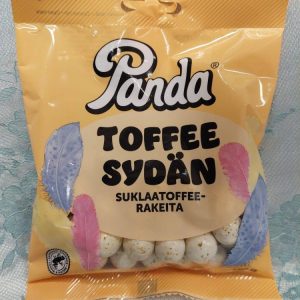 Pandan ToffeeSydän, Suklaa-toffee -rakeita -karkkipussi, 130 g