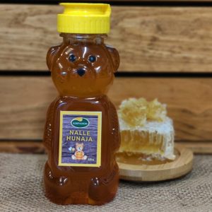 Korpiahon suomalainen Nalle-hunaja 325 g + Nalle Puh -alunen -Tarjouspaketti