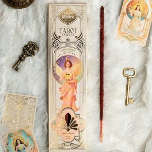 Sagrade Madre Tarot Angels -Suitsukkeet, Sisäinen voima, Kaakao, 6 kpl isoa Suitsuketta + 2 kpl Enkelikorttia -Lahjapakkaus, Itseluottamus, emotionaalisuus, maadoittuminen, tasapaino