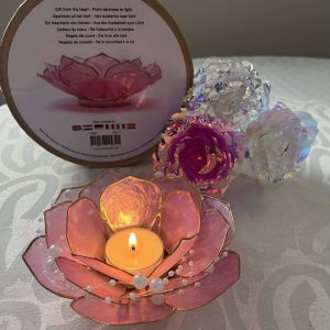Lotus -Juhlaa -Tarjouspaketti: Lotus -tuikkulyhty + Koristehelminauha + Kimalleruusut 3 kpl