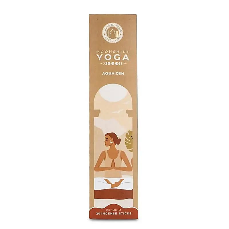 Moonshine Yoga-Suitsukkeet, Aqua Zen, 20 kpl, rauhoittava ja raikastava
