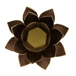 Lotus-kukka -tuikkulyhty, musta