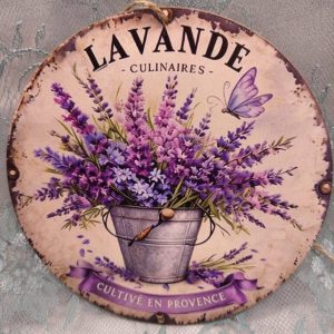 Vintage -taulu/ alunen, Laventeli-unelmia, 15 cm