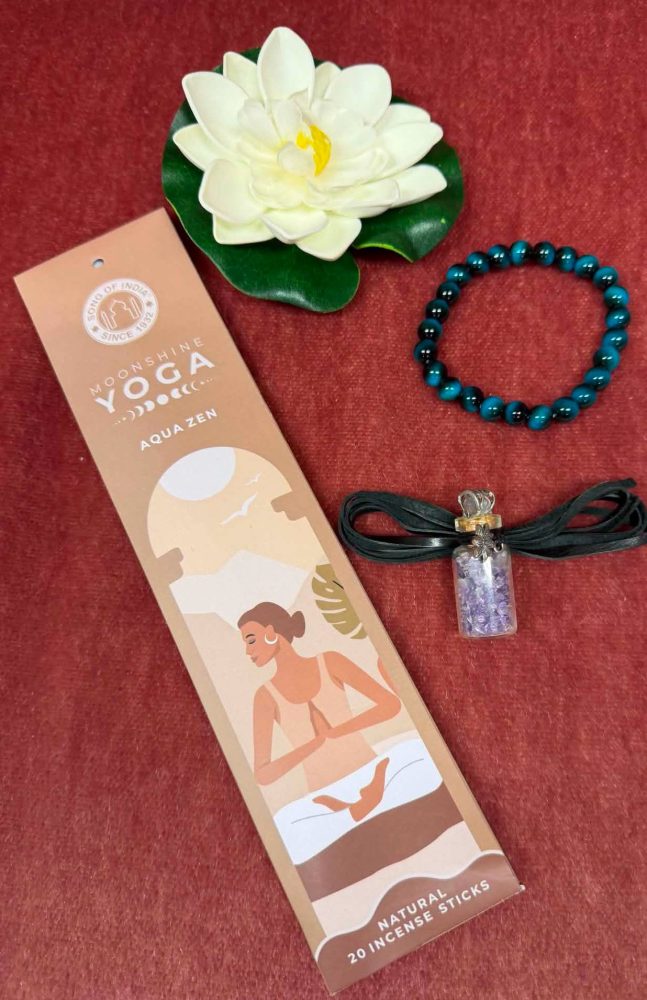 Moonshine Yoga-Suitsukkeet, Aqua Zen, 20 kpl, rauhoittava ja raikastava - Image 2