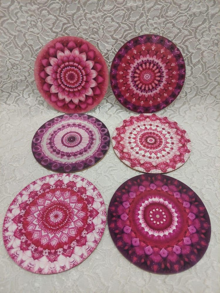 Lasinaluset, Kauniit Mandalat, 4 kpl