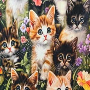 Kaunis, iso ja pehmeä Kylpypyyhe/ Rantapyyhe, Kissa-ystävät, 160 x 80 cm