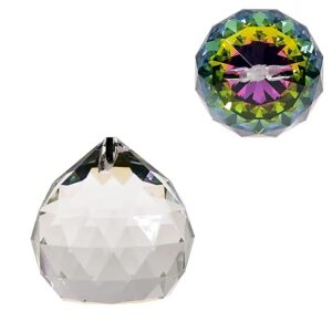 Monivärinen Feng Shui -Kristallipallo, AAA-laatua, 4 cm