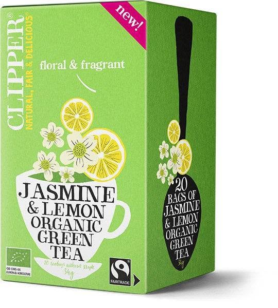 Clipper -Jasmiini-Sitruunaruoho, Vihreä luomutee, virkistävä ja raikastava - Image 2