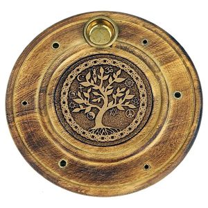 Suitsuketelinen Paprista (Intailainen Jalava) Elämänpuu -symbolilla
