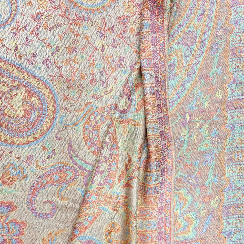 Iso Marokon Pashmina-huivi, pastelli - Image 3