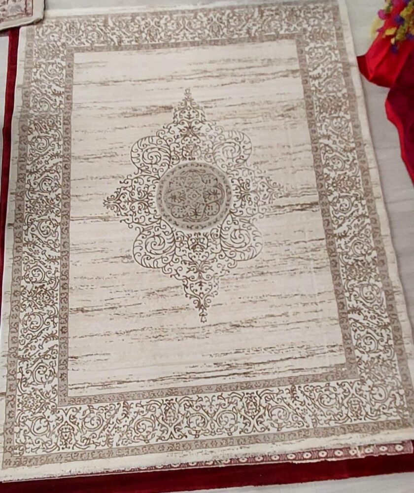 Perinteinen Marokon matto, Ahira, vaalea/ beige itämaisella koristuksella, 200 x 150 cm
