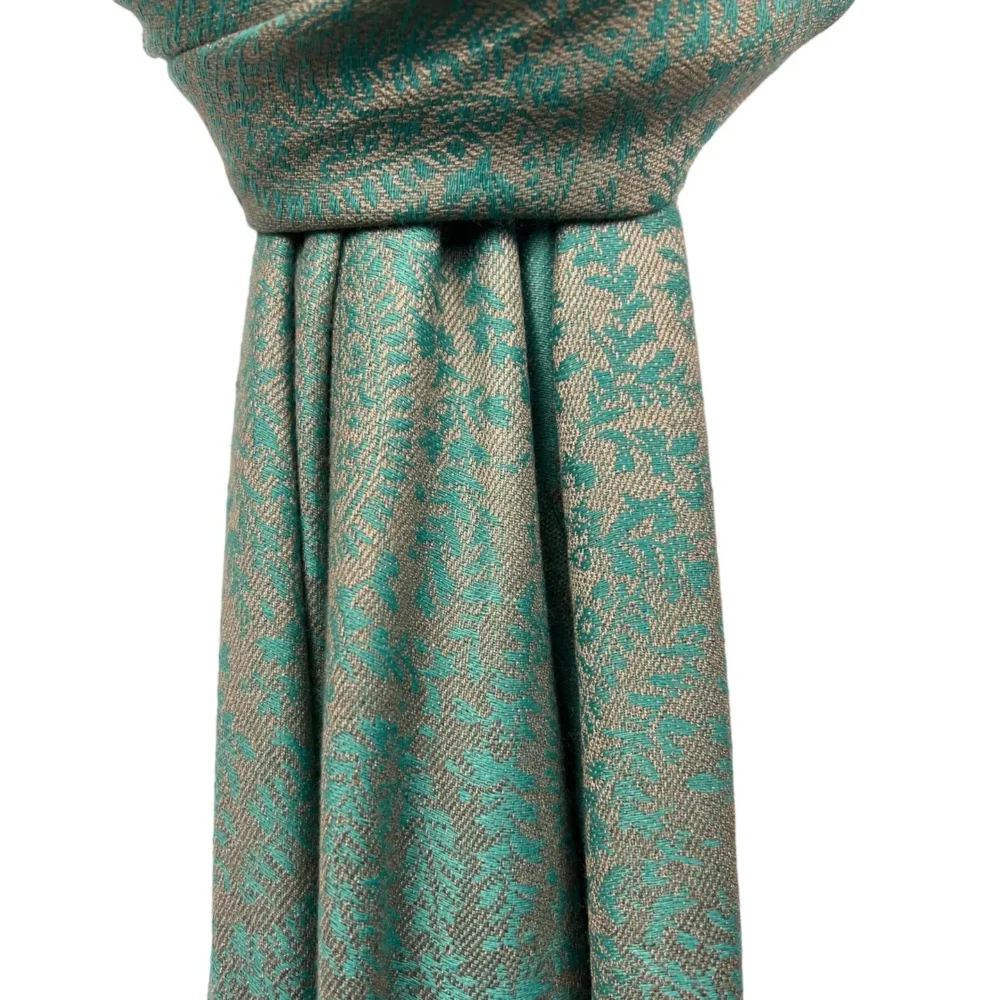 Marokon iso Pashmina-huivi, Petroli - Image 4