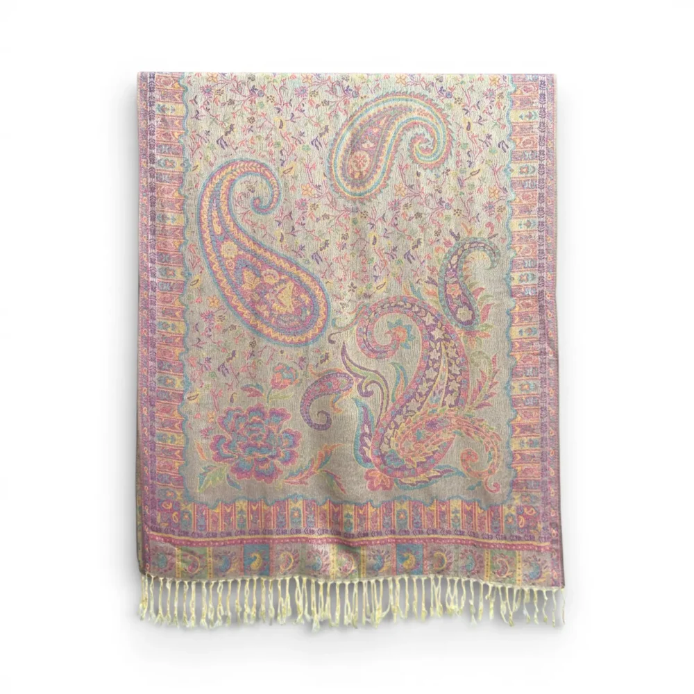Iso Marokon Pashmina-huivi, pastelli
