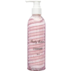 Kierrevartalovoide Body Lotion, Strewberry, Mansikka, vaaleanpunainen, 200 ml