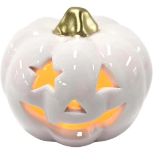 Led-Kurpitsakoriste, Kulta-vaaleanpunainen, 9 x 9 x 7 cm, Halloween