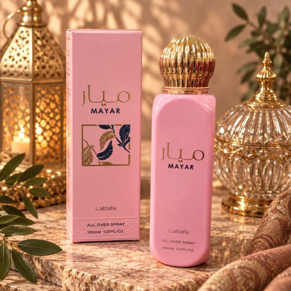 Itämainen Lattafa Mayar -Parfyymi/ bodyspray Naisille, 150 ml, Lahjapakkaus