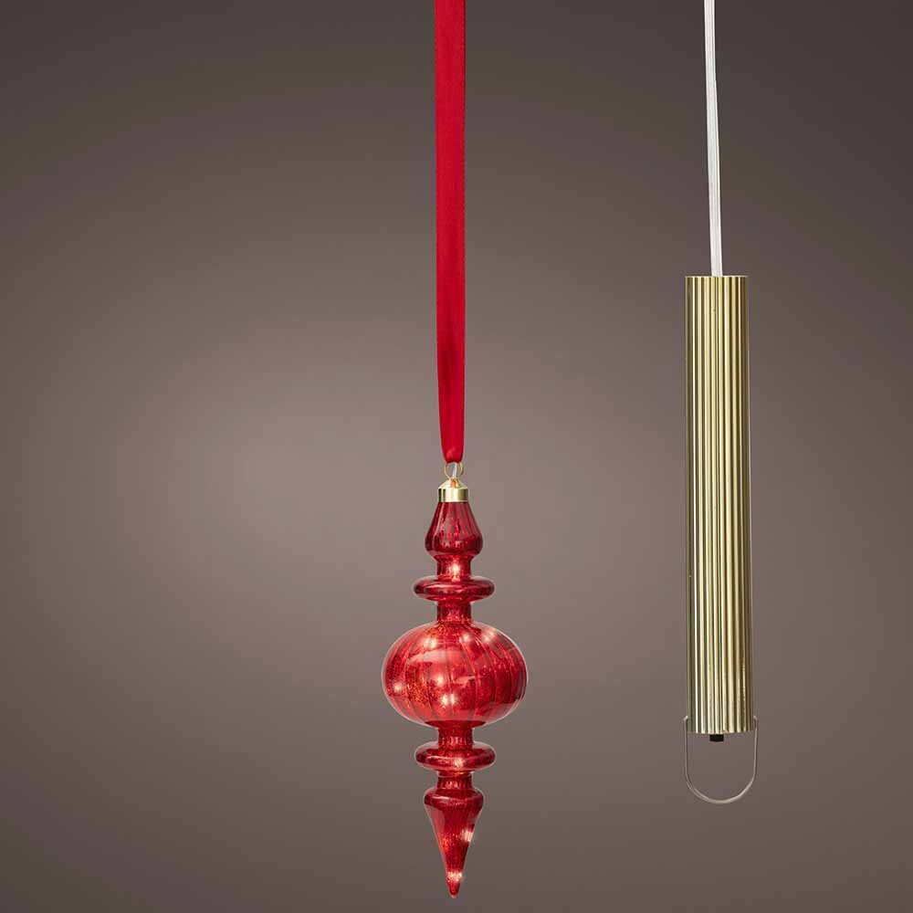 Näyttävä, Led-Valokoriste, Royal Punainen, 27 cm - Image 2