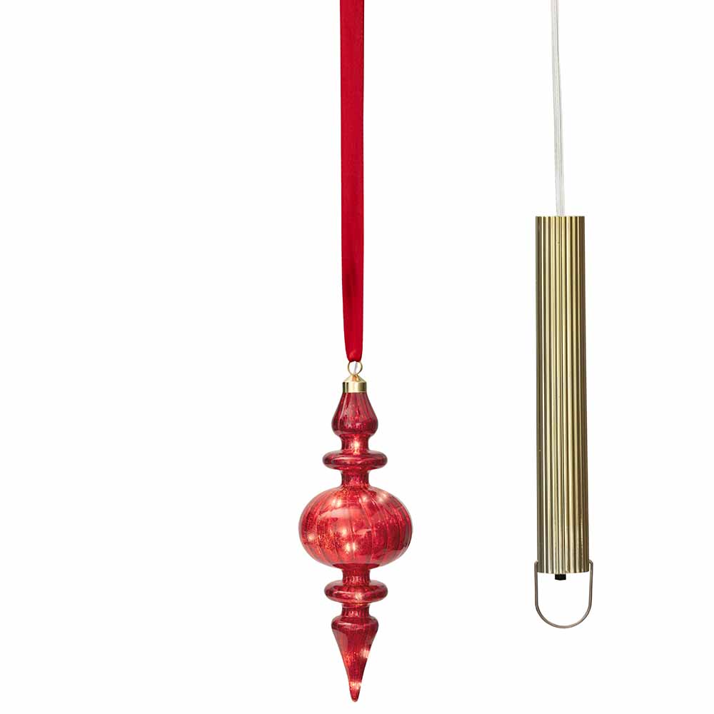 Näyttävä, Led-Valokoriste, Royal Punainen, 27 cm - Image 4